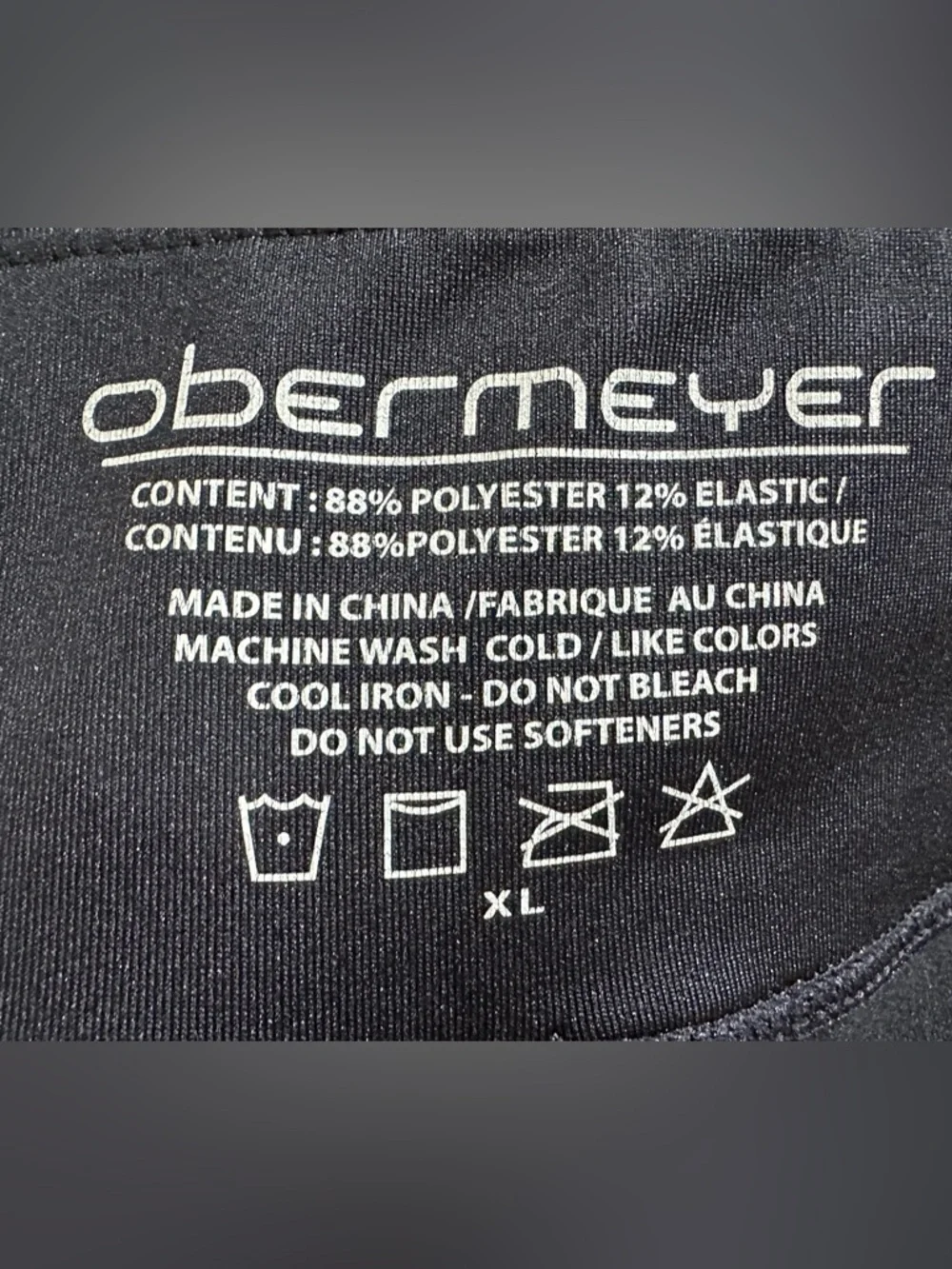 OBERMEYER Base Layer Tights size XL black